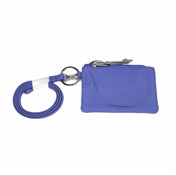 Vera Bradley Wisteria Zip ID and Lanyard Purple - Picture 6 of 6